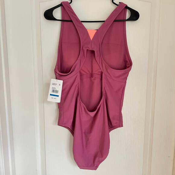 Speedo Solid High Neck One Piece Sz XL - Picture 4 of 7